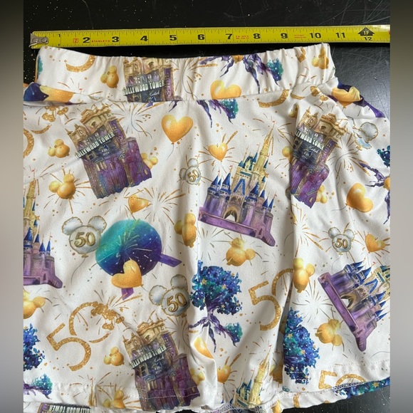 Disneyworld Anniversary swing skirt & crop top set mickey minnie mouse castle - Picture 10 of 10